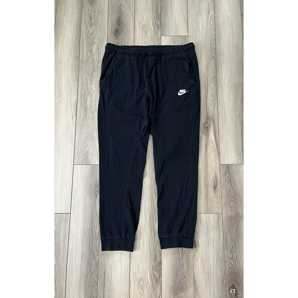 Nike Other - Nike Black Athletic Jogger Sweatpants Mens Sz Large 100% Cotton